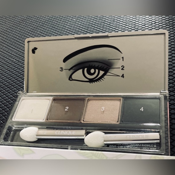 CLINIQUE - All About Shadow Quad - 02 Jenna’s Essentials - BRAND NEW! - Picture 2 of 5